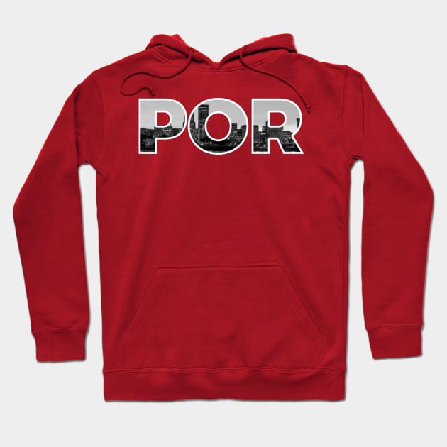 Portland Trailblazers POR Skyline Hoodie by StupidHead